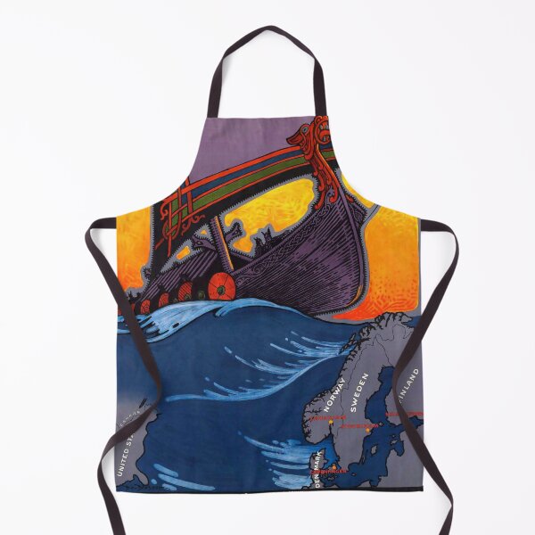 Item preview, See the Land of Vikings vintage travel poster designed and sold by stickart-marek.