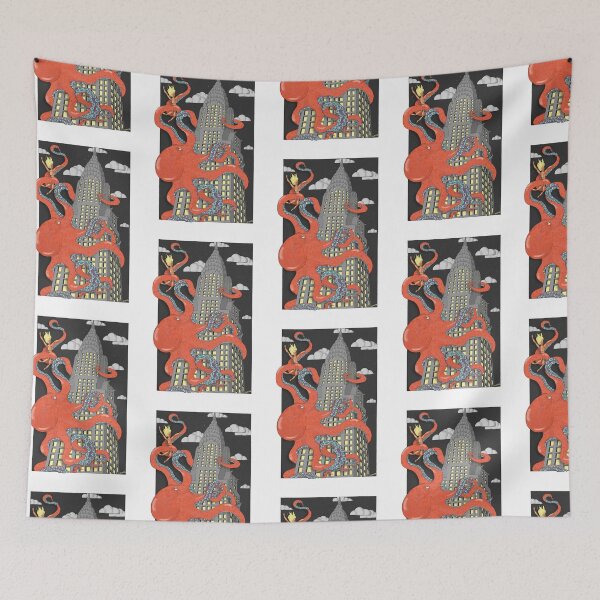 Item preview, Octopus attacks New York City! designed and sold by LeahHa.
