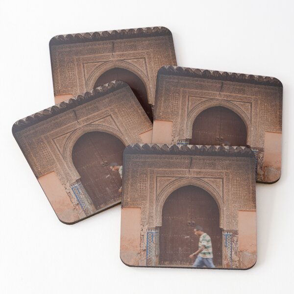 Item preview, brown moroccan vintage doorway in marrakech medina souk designed and sold by Morocco Marrakech Photo Prints.