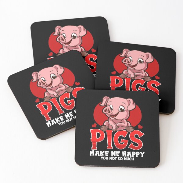 Item preview, Cute & Funny Pigs Make Me Happy You Not So Much designed and sold by perfectpresents.