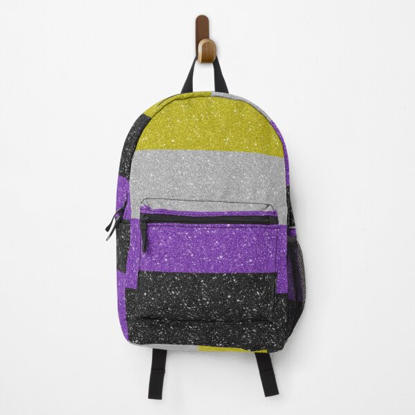 Item preview, Faux Glitter Non-Binary Pride Flag Background designed and sold by LiveLoudGraphic.