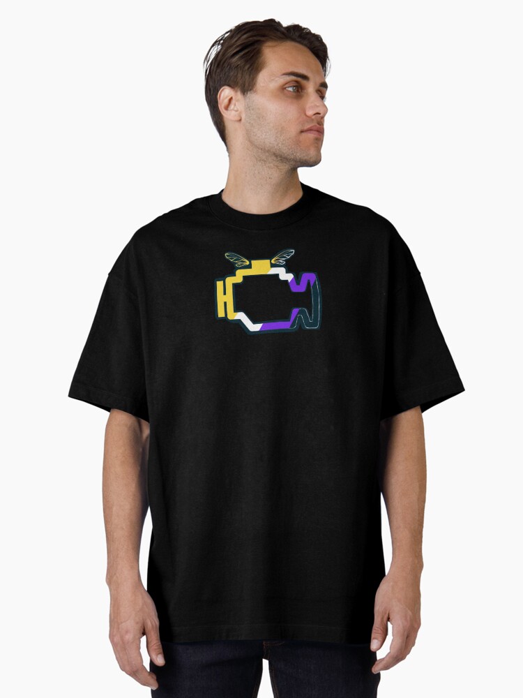 Thumbnail 2 of 7, Oversized T-Shirt, Transmission Folklore Non-Binary Pride Logo designed and sold by LavenderLem.