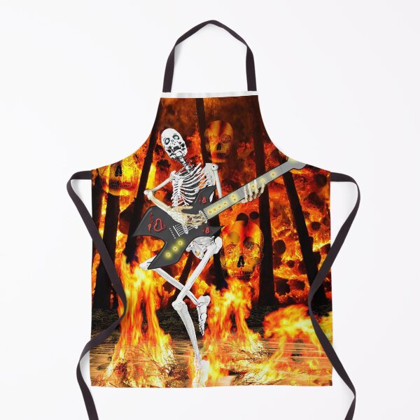 Item preview, THE SKELETON GUITARIST IN THE FIRE designed and sold by Astralia.