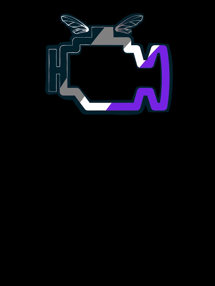 Thumbnail 7 of 7, Oversized T-Shirt, Transmission Folklore Asexual Pride Logo designed and sold by LavenderLem.