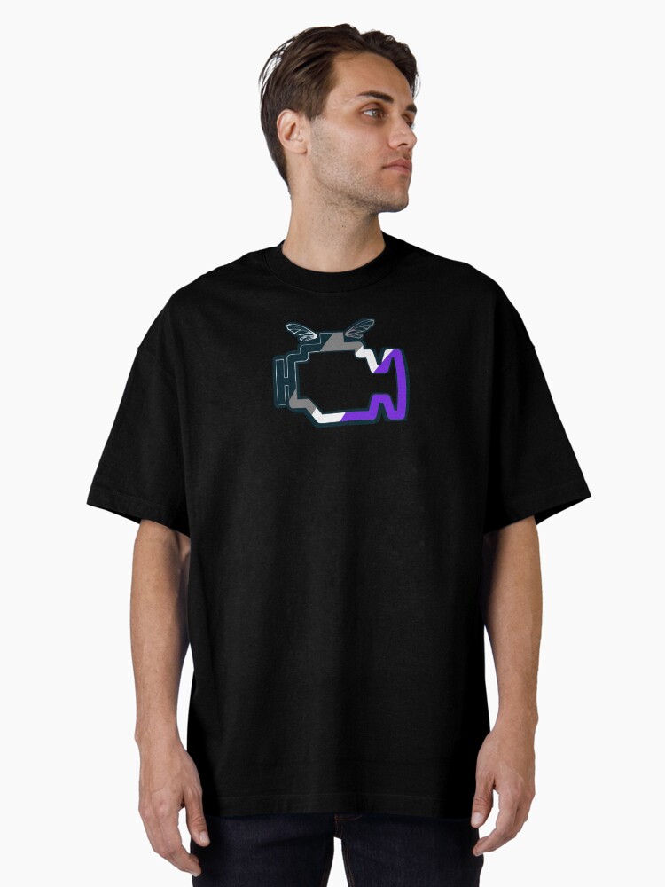 Thumbnail 1 of 7, Oversized T-Shirt, Transmission Folklore Asexual Pride Logo designed and sold by LavenderLem.