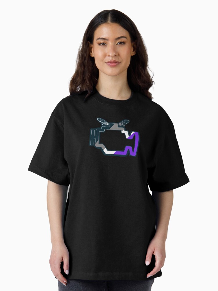 Thumbnail 2 of 7, Oversized T-Shirt, Transmission Folklore Asexual Pride Logo designed and sold by LavenderLem.
