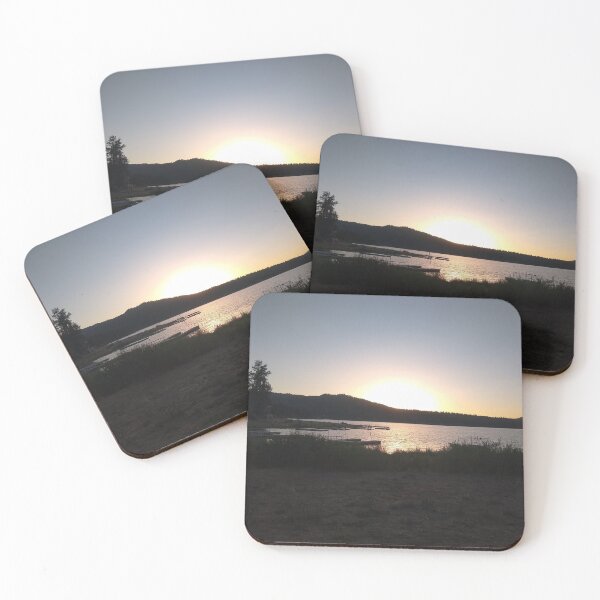 Item preview, Sunset silhouette over the lake designed and sold by Linda La Guardia.