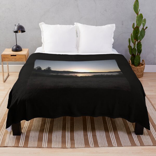 Item preview, Sunset silhouette over the lake designed and sold by Linda La Guardia.