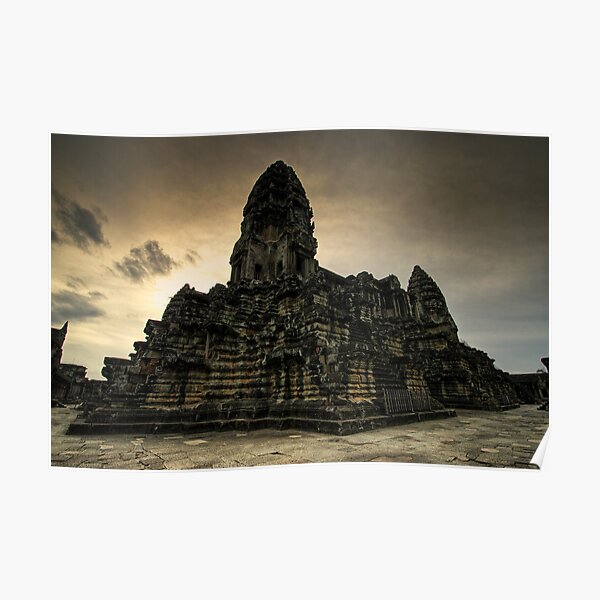 Center Stones, Angkor Wat, Cambodia Poster