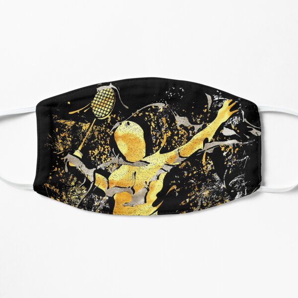 Badminton - Badminton Player - Badminton Smash Flat Mask