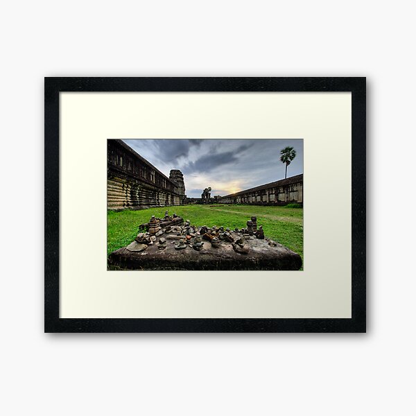 Late Afternoon, Angkor Wat, Cambodia Framed Art Print