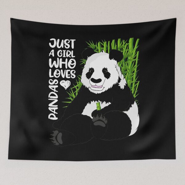 Item preview, Just A Girl Who Loves Panda Cute Lover Bamboo designed and sold by ZNOVANNA.