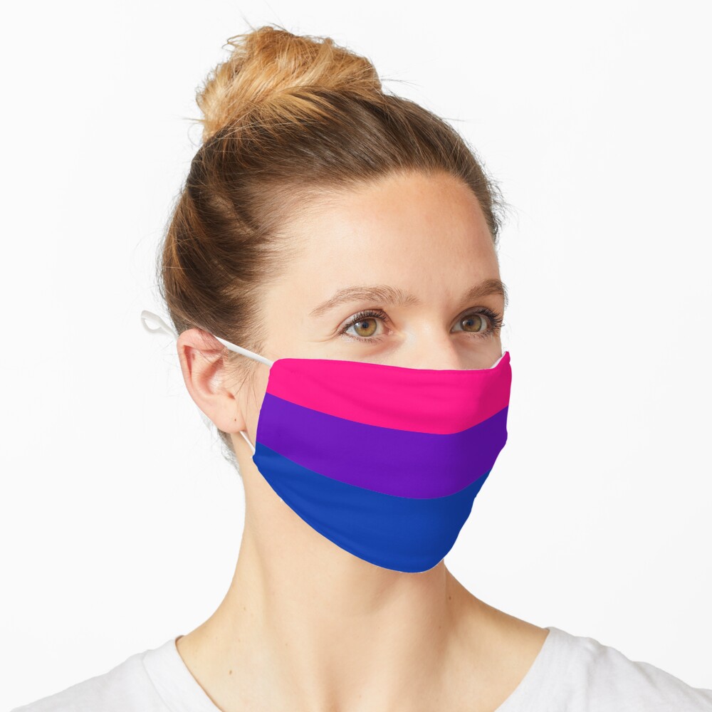 Solid Bisexual Pride Flag Mask