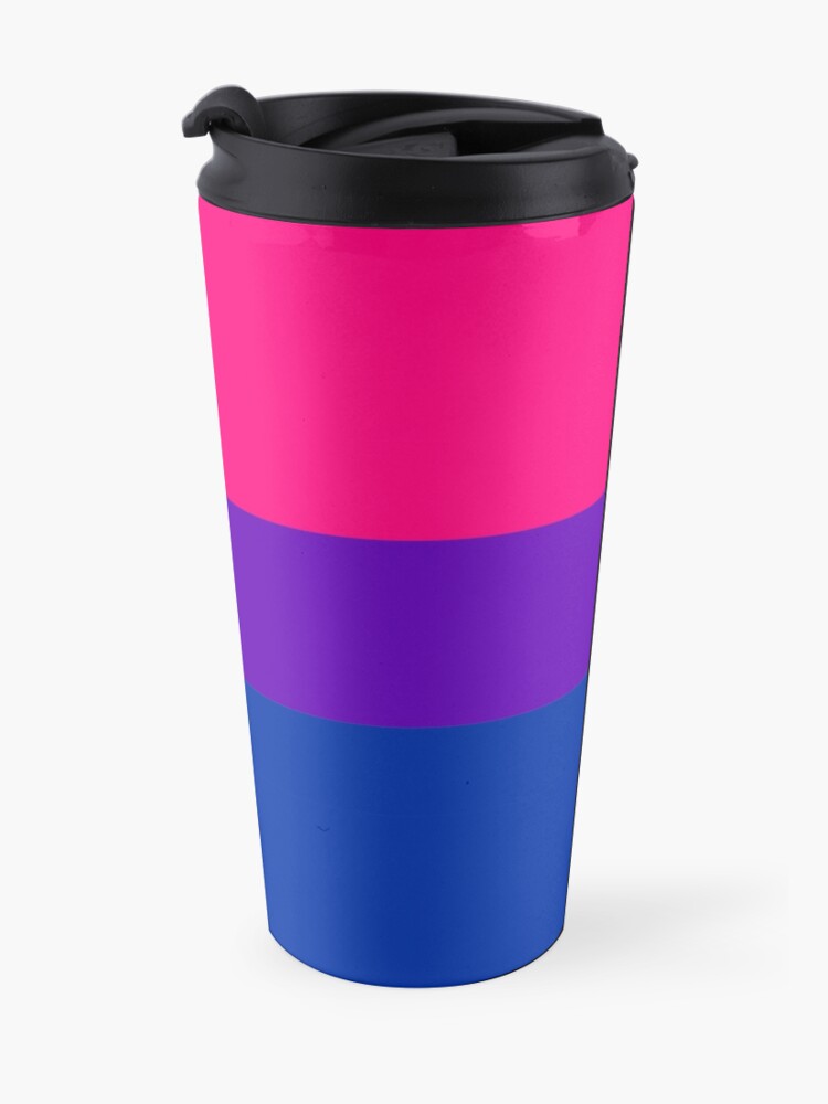 Alternate view of Solid Bisexual Pride Flag Travel Mug
