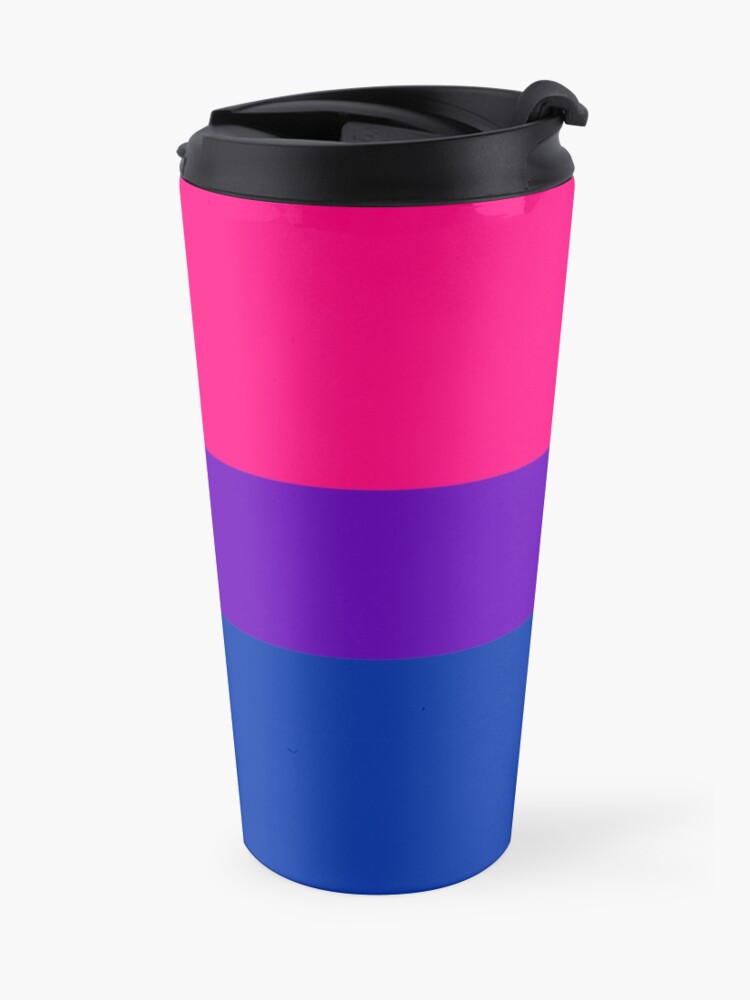 Alternate view of Solid Bisexual Pride Flag Travel Mug
