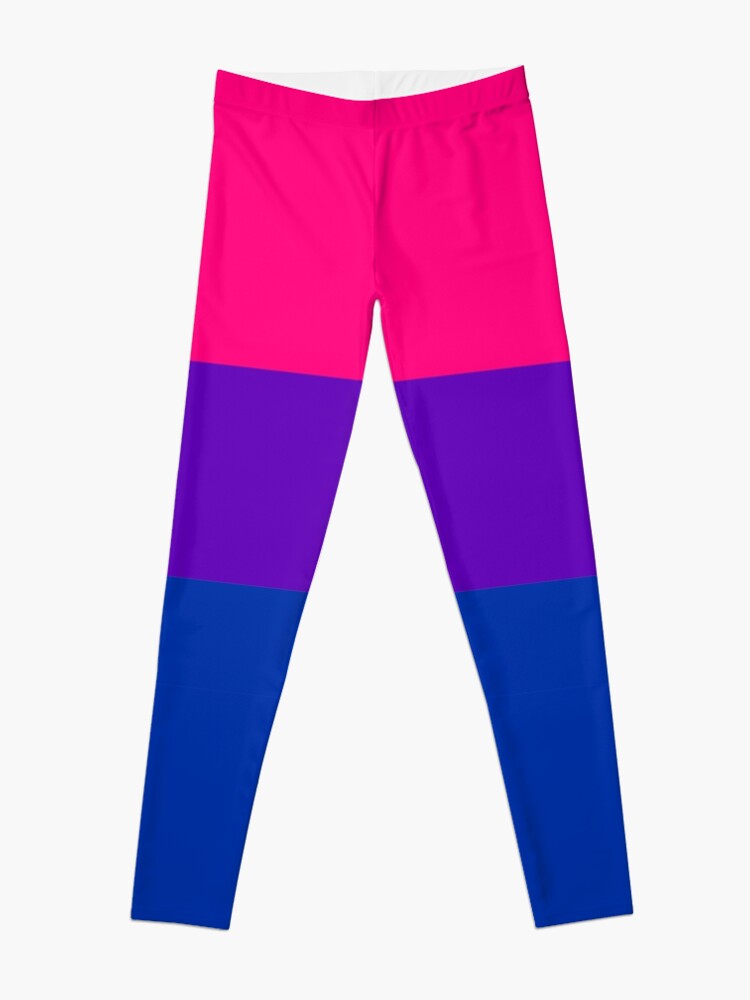 Alternate view of Solid Bisexual Pride Flag Leggings