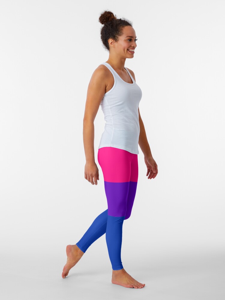 Alternate view of Solid Bisexual Pride Flag Leggings
