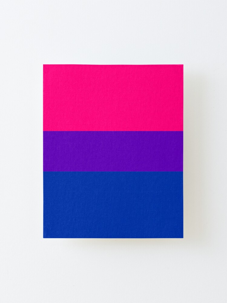 Alternate view of Solid Bisexual Pride Flag Mounted Print