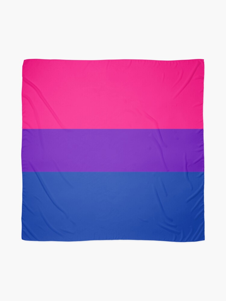 Alternate view of Solid Bisexual Pride Flag Scarf