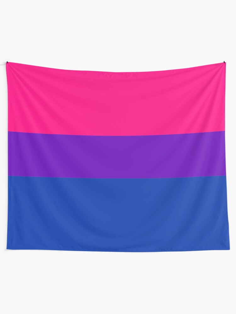 Alternate view of Solid Bisexual Pride Flag Tapestry