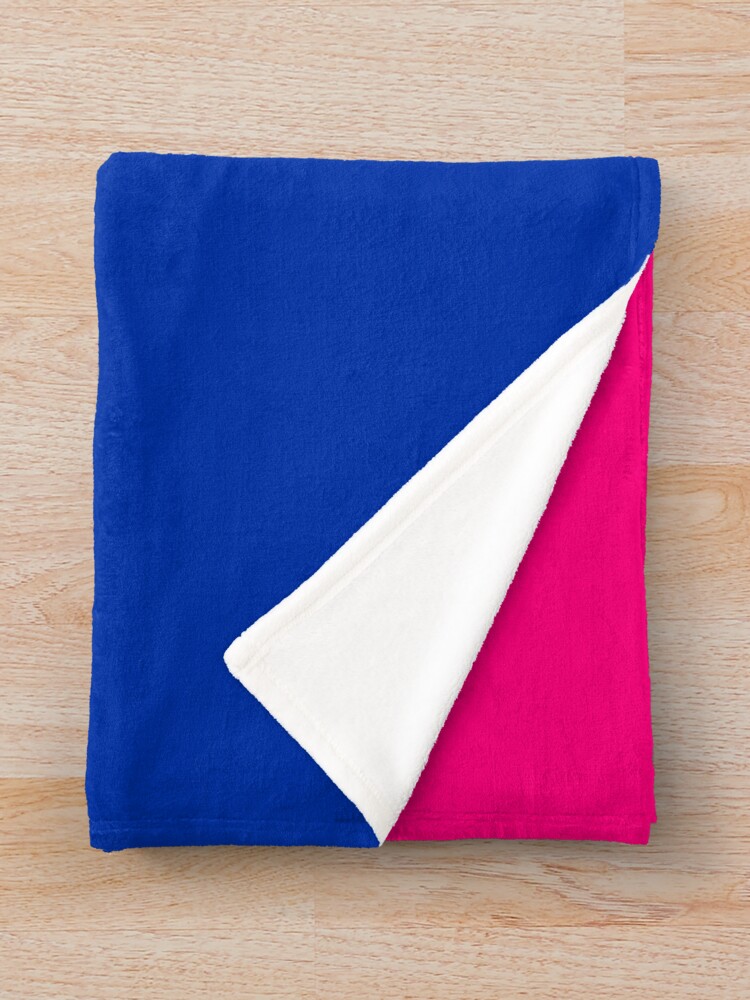Alternate view of Solid Bisexual Pride Flag Throw Blanket