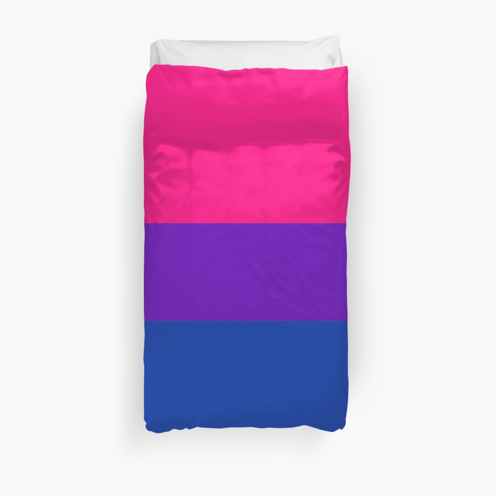 Solid Bisexual Pride Flag Duvet Cover