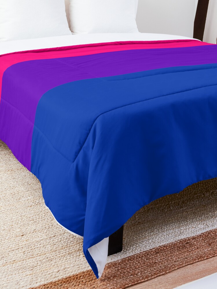 Alternate view of Solid Bisexual Pride Flag Comforter