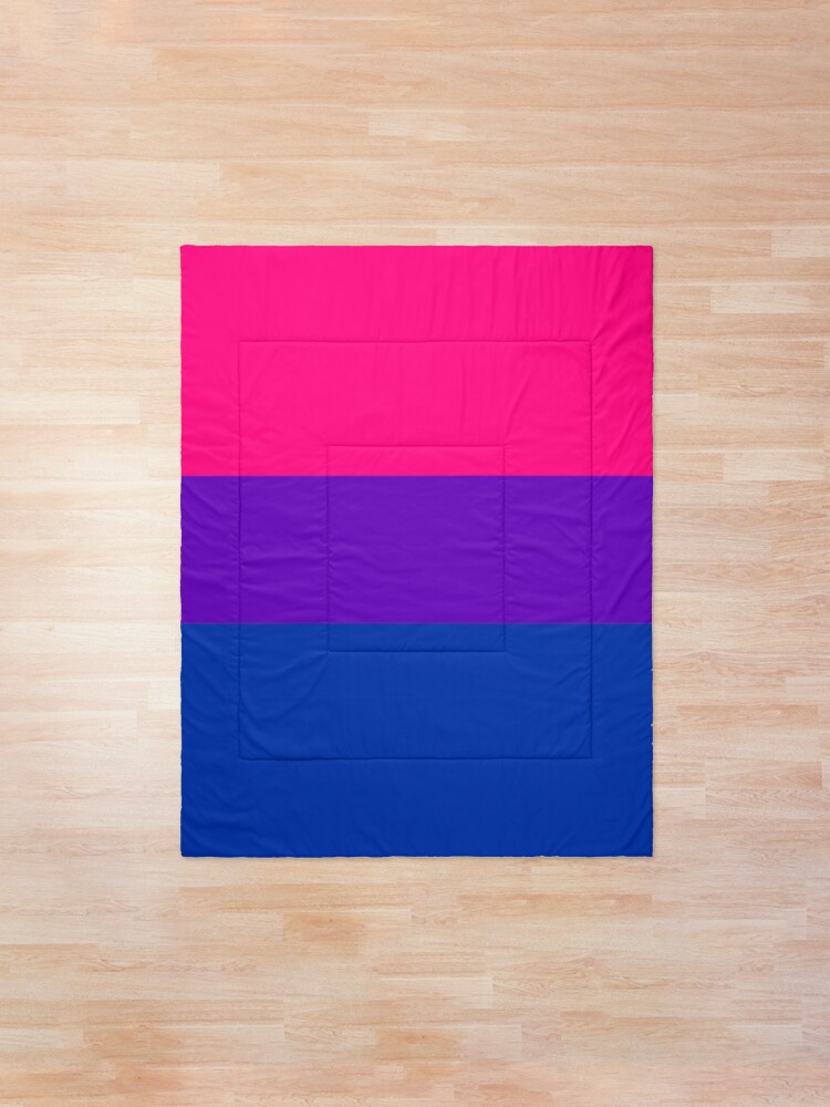 Alternate view of Solid Bisexual Pride Flag Comforter