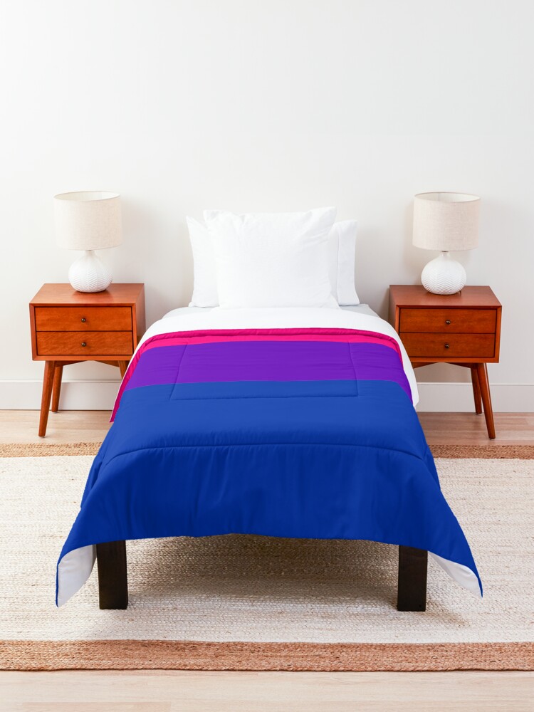 Alternate view of Solid Bisexual Pride Flag Comforter