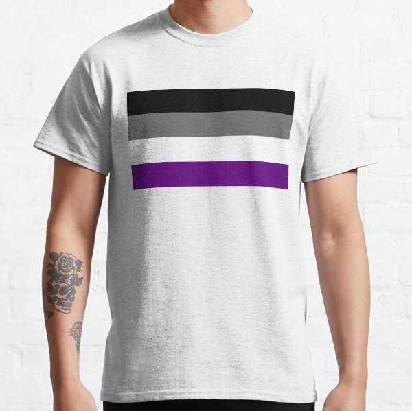Seamless Repeating Asexual Pride Flag Pattern Classic T-Shirt