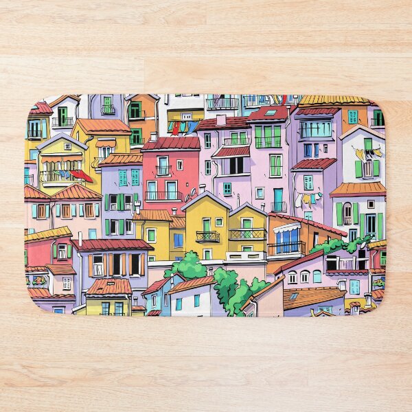 Item preview, Colorful Buildings Art designed and sold by Raju Nandaniya.