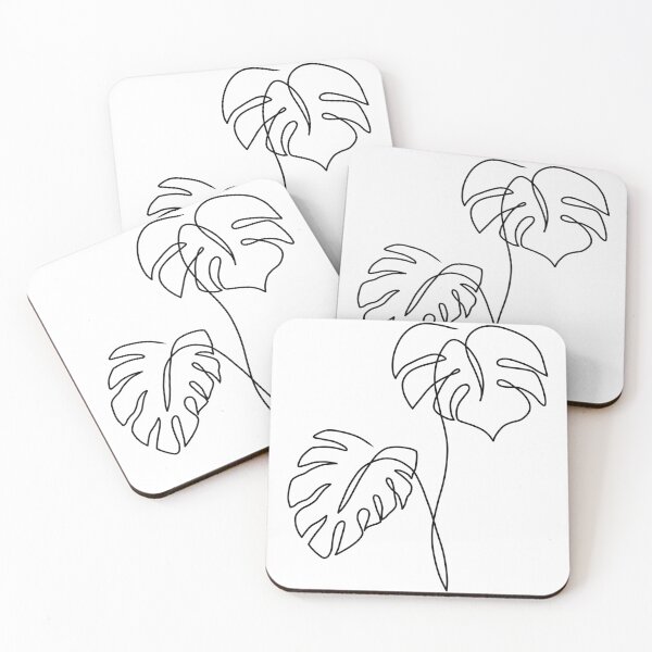 Item preview, Line monstera designed and sold by kayla-p-art.