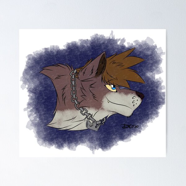 Vista previa del artículo con la obra «Sora Wolf Form», diseñado y vendido por teenwolfgirl83.