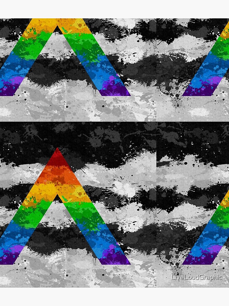 LGBT Ally Paint Splatter Flag by LiveLoudGraphic