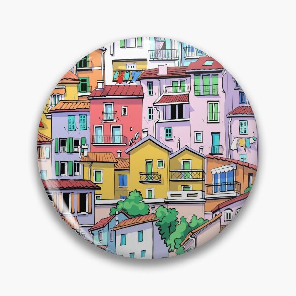 Item preview, Colorful Buildings Art designed and sold by Raju Nandaniya.