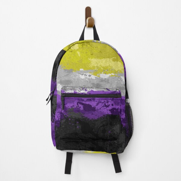Item preview, Abstract Paint Splatter Non-Binary Pride Flag Pattern designed and sold by LiveLoudGraphic.