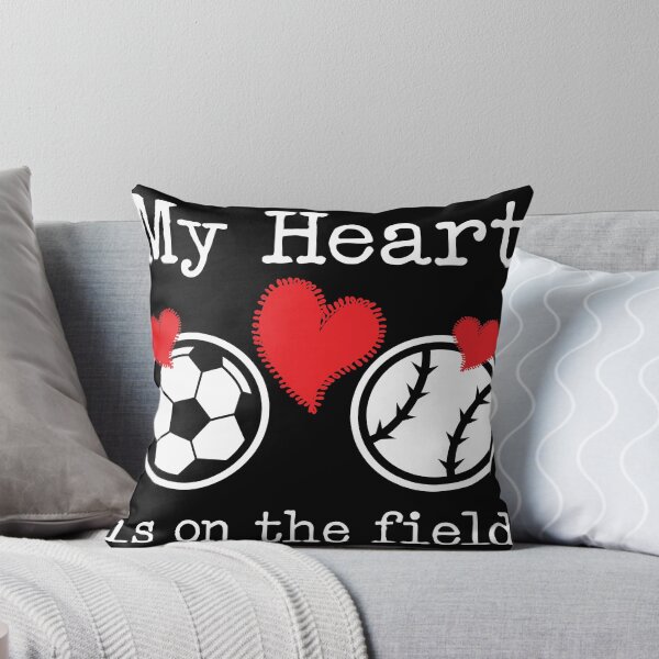 Item preview, Soccer Baseball Heart design, Sports gift, Baseball, Soccer design designed and sold by Lisbob.