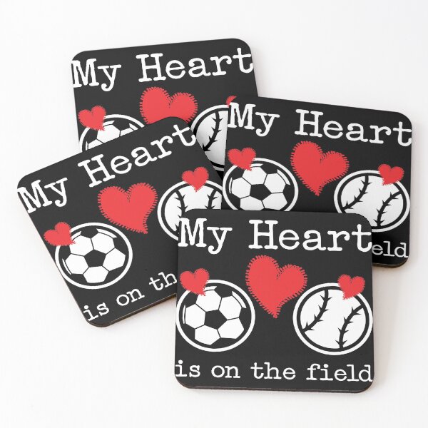 Item preview, Soccer Baseball Heart design, Sports gift, Baseball, Soccer design designed and sold by Lisbob.