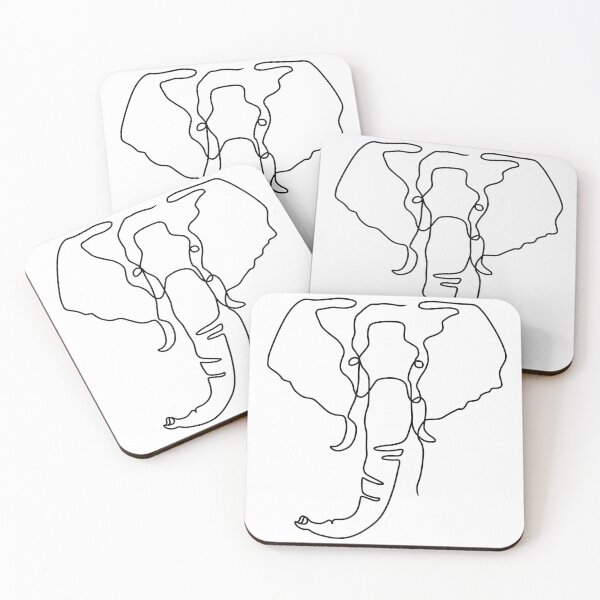 Item preview, Line elephant  designed and sold by kayla-p-art.