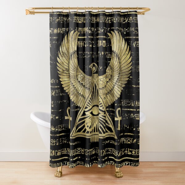Item preview, Egyptian Eye of Horus - Wadjet Gold and Black designed and sold by Nartissima.