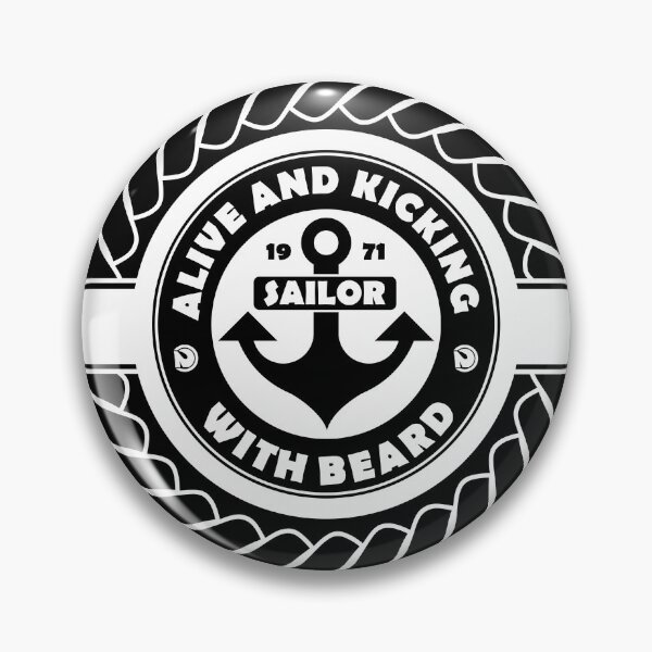 Item preview, ALIVE AND KICKING SAILOR WITH BEARD designed and sold by netrok.