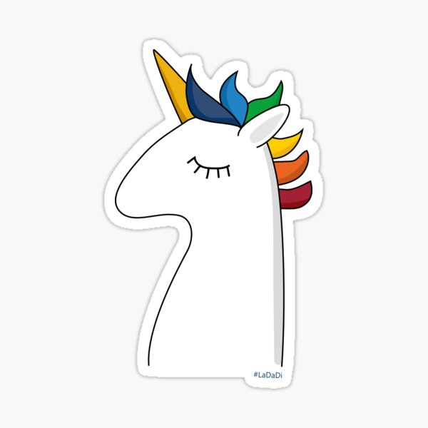 LaDaDi unicorn Sticker