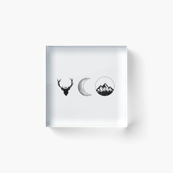 SJM Series | Black and White Acrylic Block