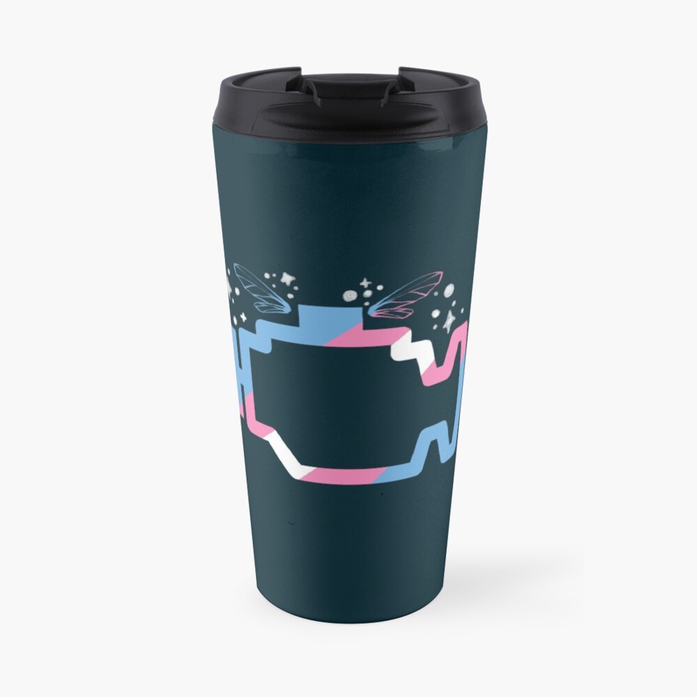 Transmission Folklore Logo Travel Coffee Mug