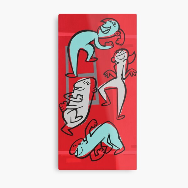 PAINT THE TOWN - Panel 3 Metal Print
