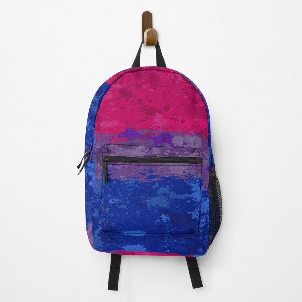 Item preview, Abstract Paint Splatter Bisexual Pride Flag Pattern designed and sold by LiveLoudGraphic.
