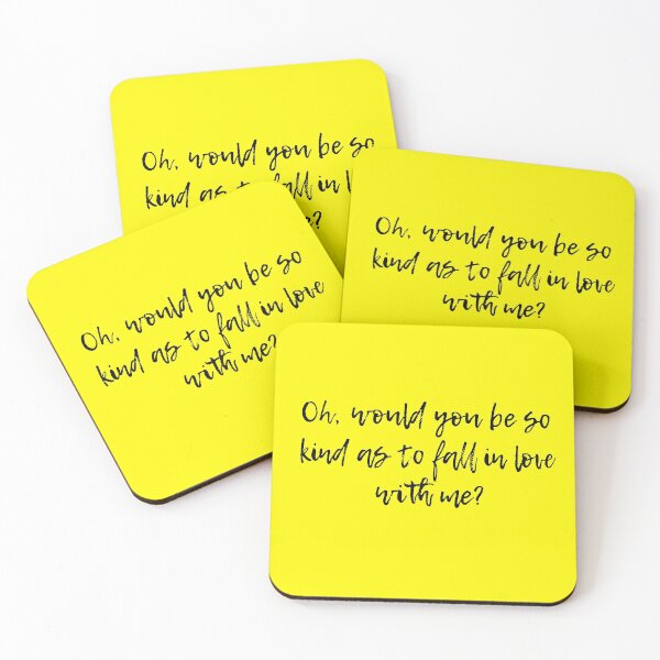Item preview, 'Would You Be So Kind' Dodie Clark Yellow designed and sold by artsydoodles.