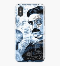 Inventor Nikola Tesla. Thomas Edison. Electricity iPhone Case