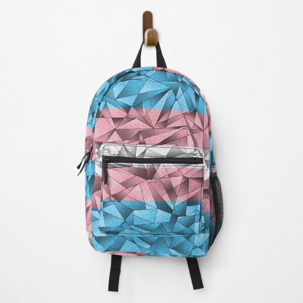 Item preview, Abstract Fractal Triangles Transgender Pride Flag Pattern designed and sold by LiveLoudGraphic.