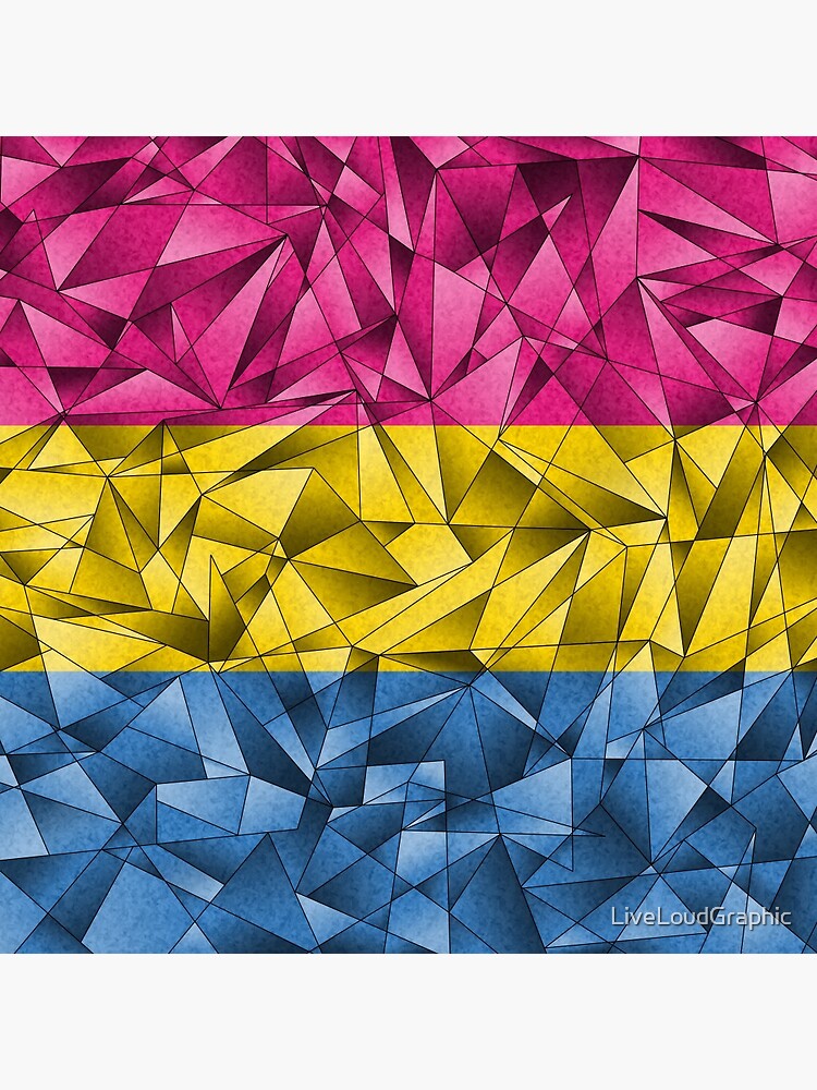 Abstract Pansexual Flag by LiveLoudGraphic